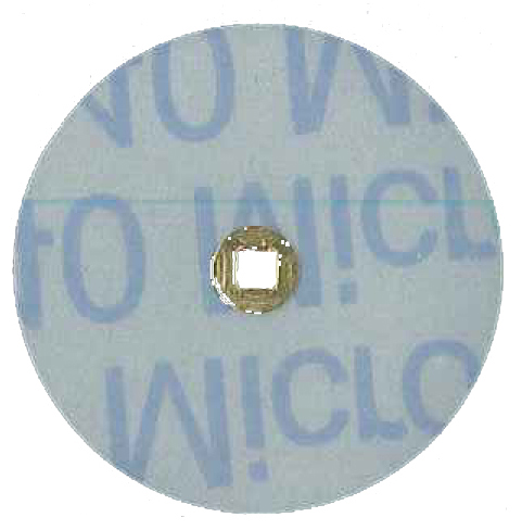 MaxiFinish BRASS CENTER ALUMINUM OXIDE PLASTIC DISC 1 1/2\"(38mm)SUPER-FINE grit box of 100