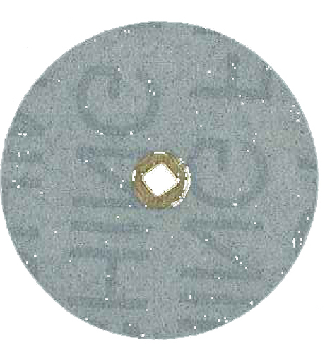 MaxiFinish BRASS CENTER 3M ALUMINUM OXIDE PLASTIC DISC 1 1/2\"(38mm) FINE grit 100 pcs
