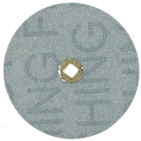 BRASS CENTER ALUMINUM OXIDE 3m PLASTIC DISC 1 1/2\"(38mm) coarse 100 discs