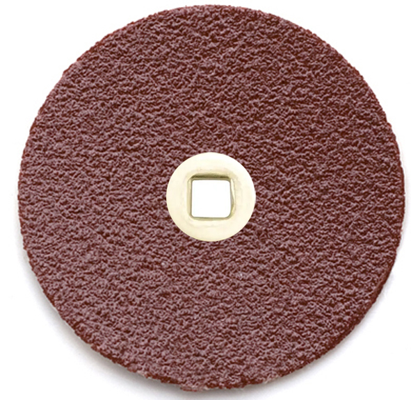 BRASS CENTER ALUMINUM OXIDE DISC Water Proof 7/8"(22mm)COARSE grit 100 pcs - Click Image to Close