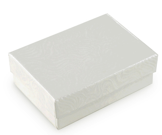 COTTON FILLED BOXES WHITE,2\"X1\"X0.9\" #21