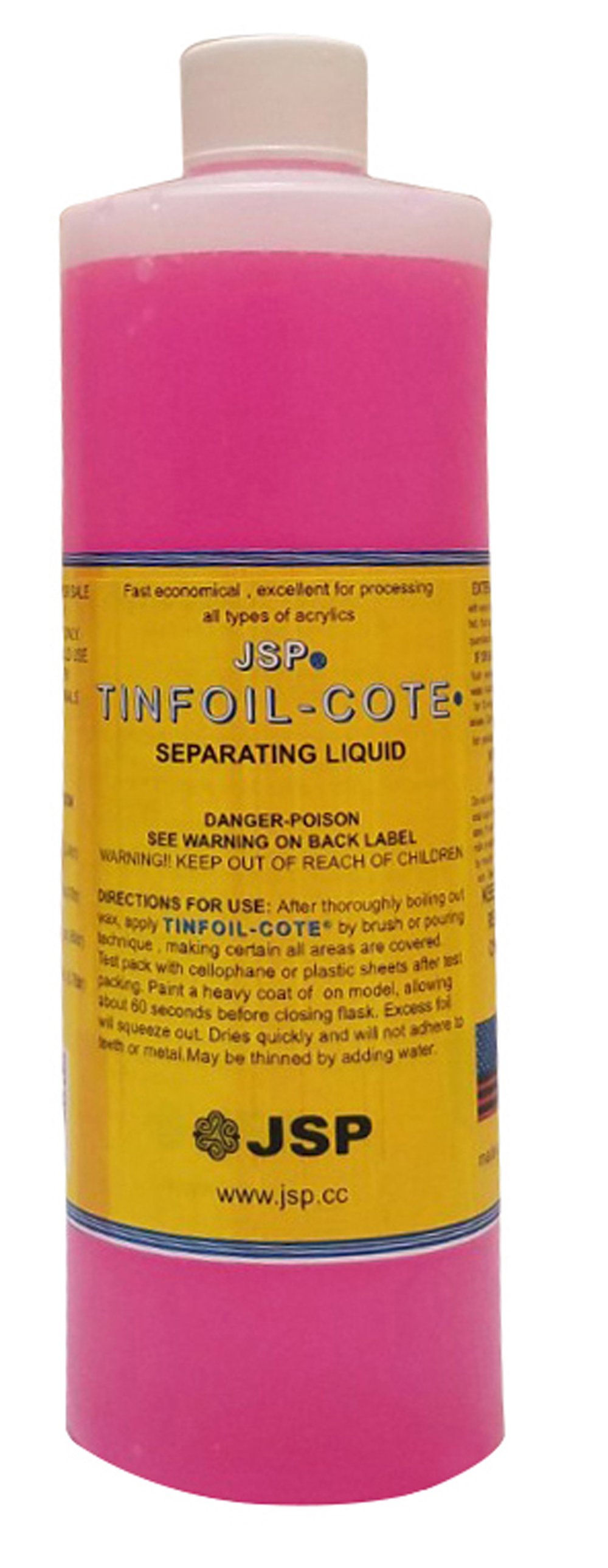 JSP® TINFOIL-COTE SEPARATING LIQUID (thick)16 ozs - Click Image to Close