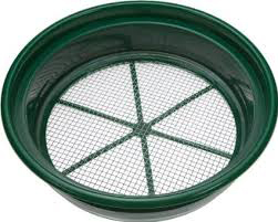 13"diameter 1/8" GOLD CLASSIFIER Green - Click Image to Close