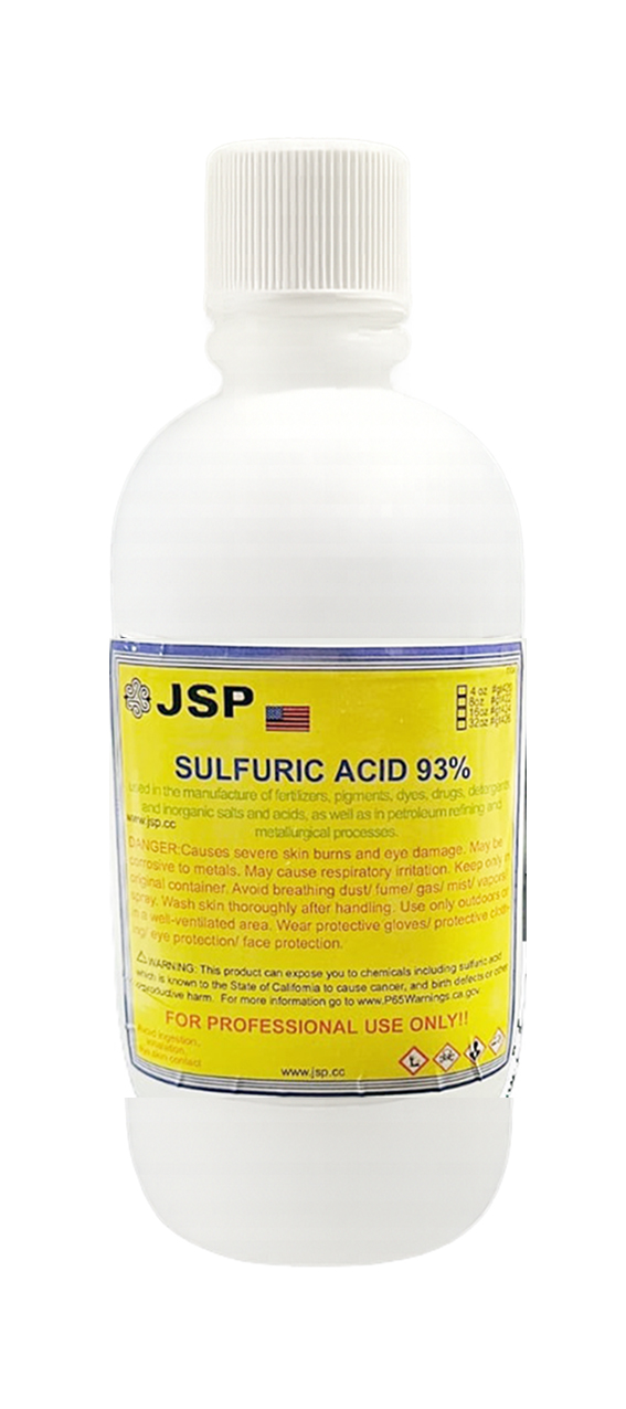 SULFURIC ACID 66be 96% UPS SHIPPABLE 1/2 liter