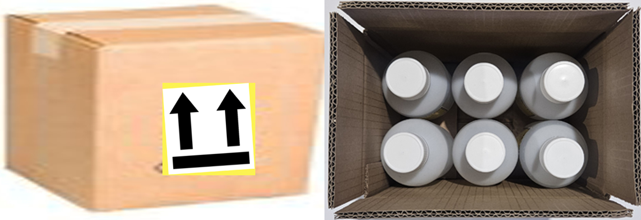 SPECIAL U.S. DOT Approved box to ship 6 x one 1/2 Liter bottle of Nitric acid
