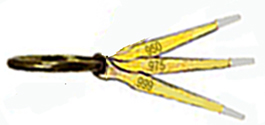 SILVER TEST NEEDLE, 3 PRONG SET 999, 975, 950