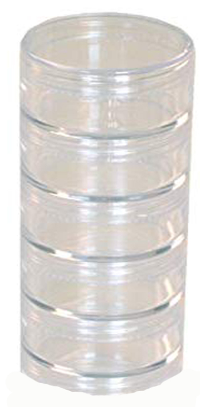 STACKABLE JARS, 52MM SET OF 5 - Click Image to Close