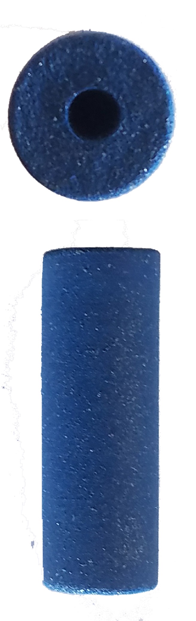 SUPER SILICON SOFTEE, CYLINDER, MEDIUM, blue, 7x20mm EVE-GERMANY - Click Image to Close