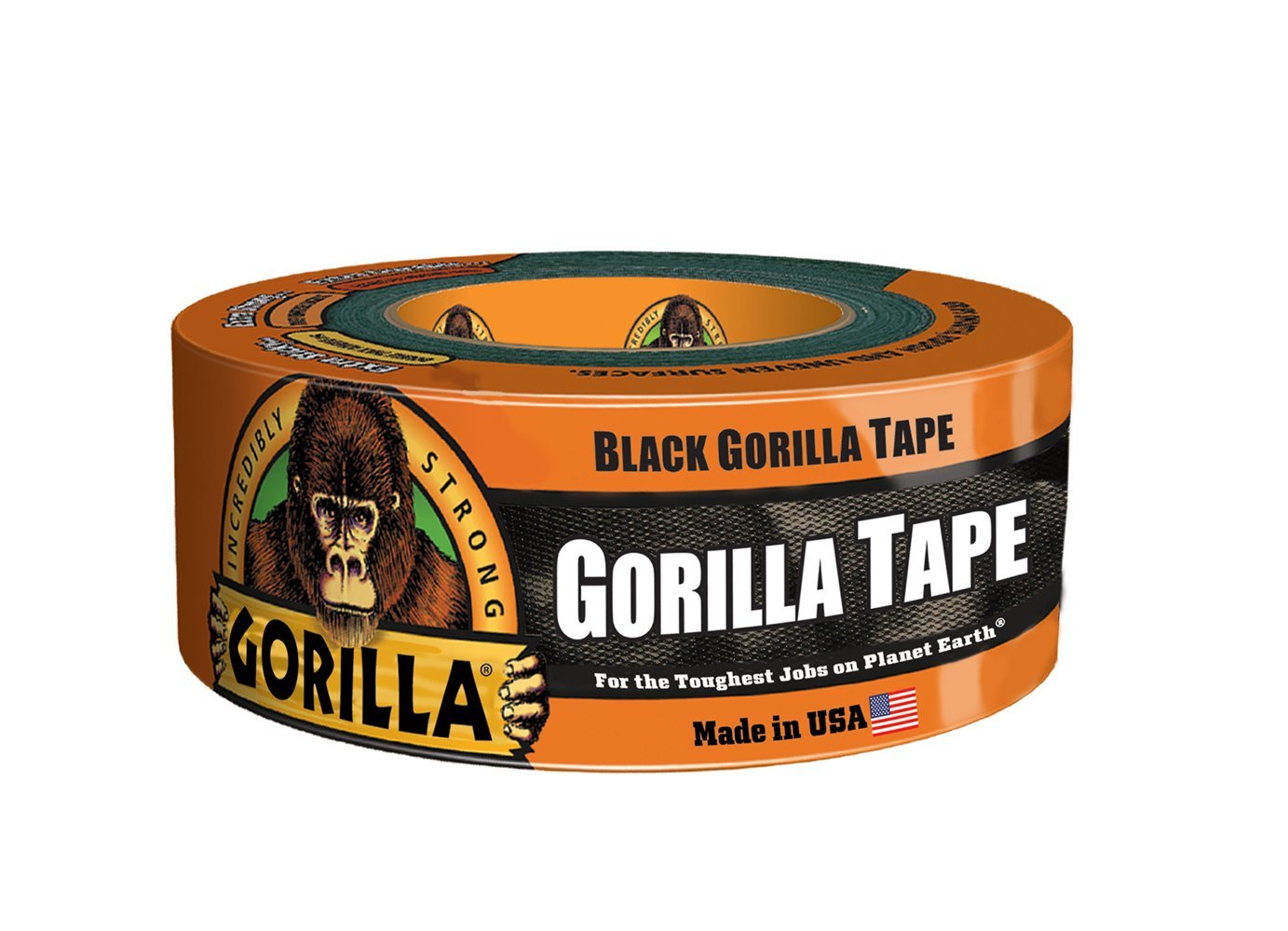 GORILLA TAPE DOUBLE THICK BLACK 1.8\"W 12 yds