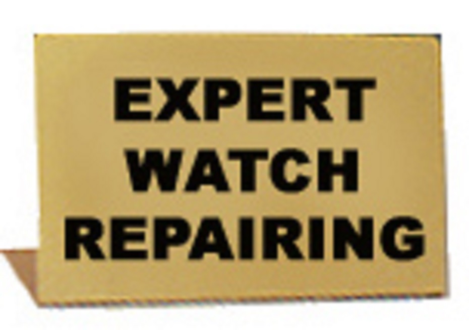 SHOWCASE SIGN \"Expert WATCH REPAIRING\"