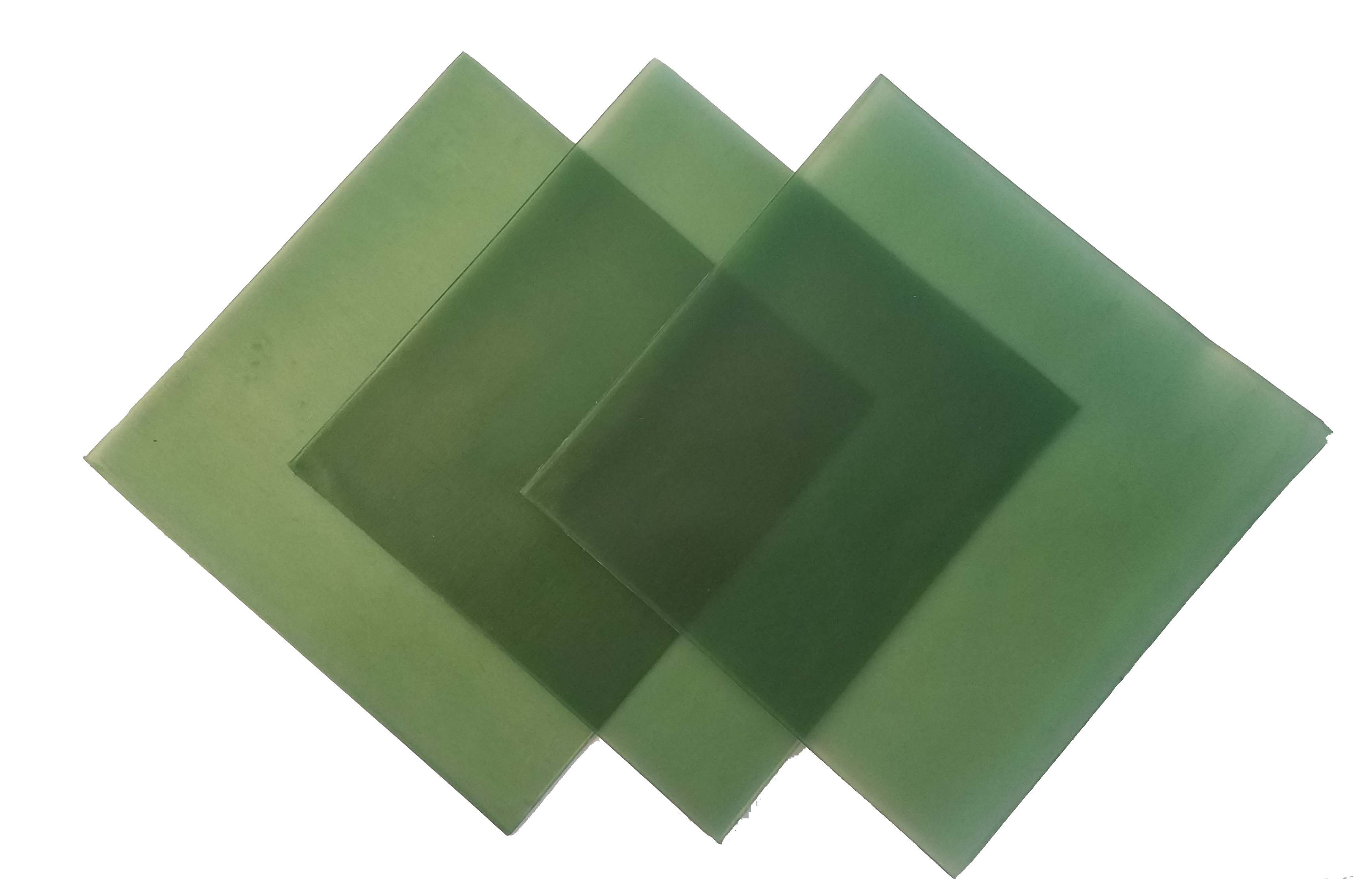 4\"x4\" sheet wax 16 gauge green