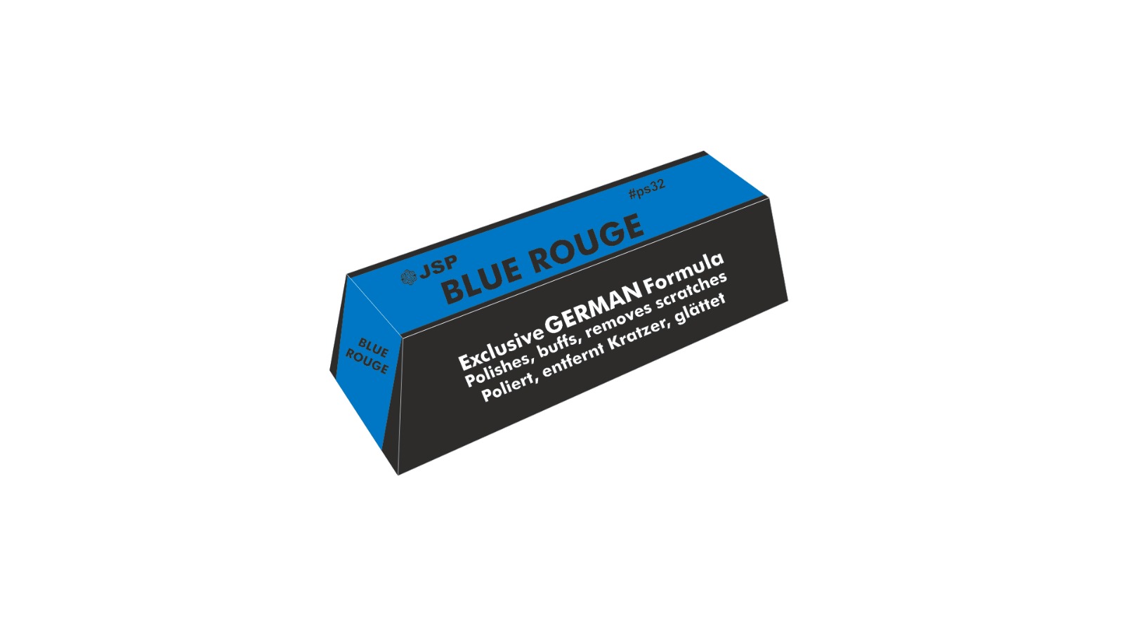 JSP BLUE POLISH ,FOR all metals and chrome alloys to produce a final high shine finish 100 grams