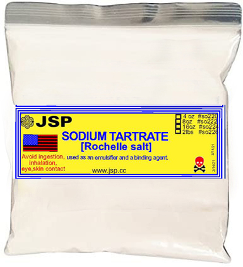 SODIUM TARTRATE ( rochelle salt) 16 ozs - Click Image to Close