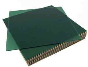 4\"x4\" sheet wax 22 gauge green